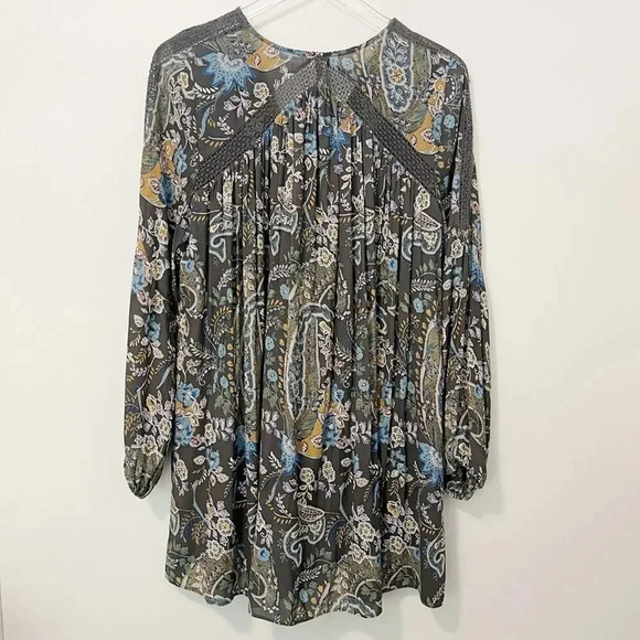 FREE PEOPLE Rain or Shine Paisley Tunic size Small - Picture 3 of 9